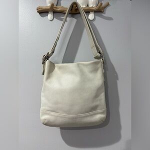 Coach VTG  Legacy Slim 1415 White Leather Shoulder‎ Convertible Crossbody Bag N